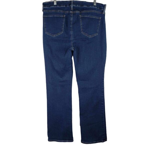 NYDJ Jeans Women's Size 16 Blue Dark Wash Lift Tuck Barbara Bootcut Stretch - Picture 3 of 12